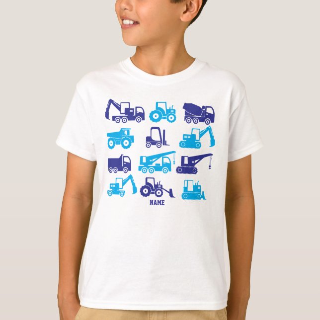 T-shirt Le transport mignon de construction usine (Devant)