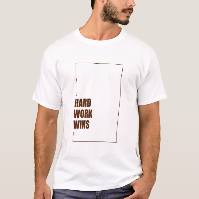 T-SHIRT LE TRAVAIL ACHARNÉ RÉUSSIT (Devant)