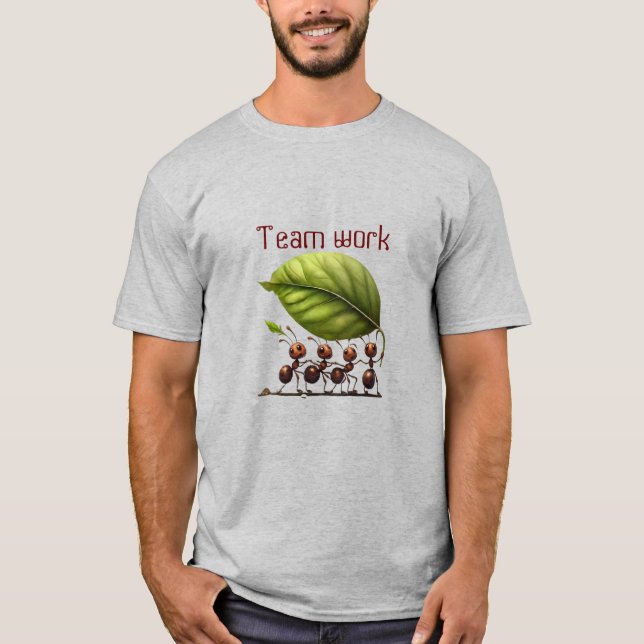 T-shirt Le travail d'équipe fait le travail du rêve (Devant)