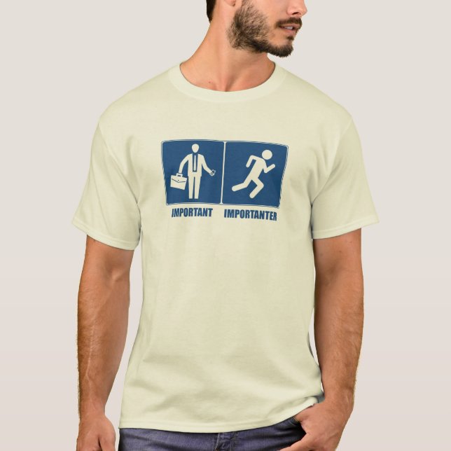 T-shirt Le Travail Est Important, L'Exécution Est Importan (Devant)