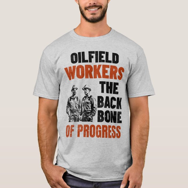 T-shirt Le Travailleur Du Terrain Le Fond Du Progrès Oilma (Devant)