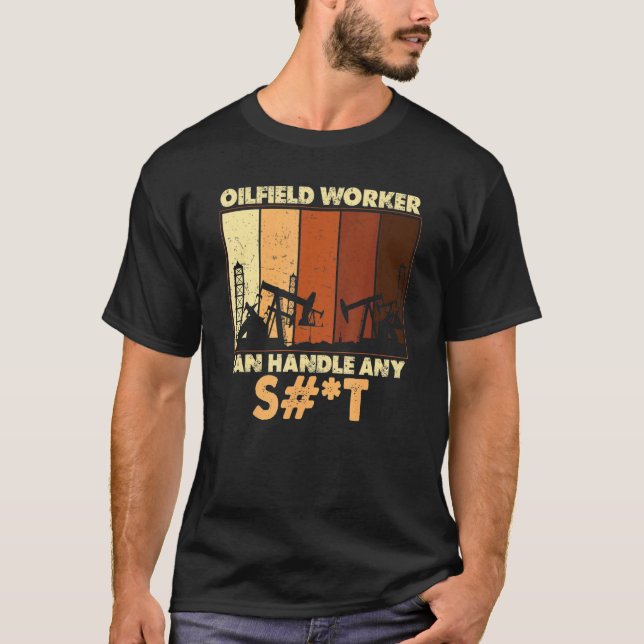 T-shirt Le Travailleur Du Terrain Peuvent Traiter N'Import (Devant)