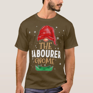 T-shirt Le travailleur Gnome Famille Correspondant Noël Ou
