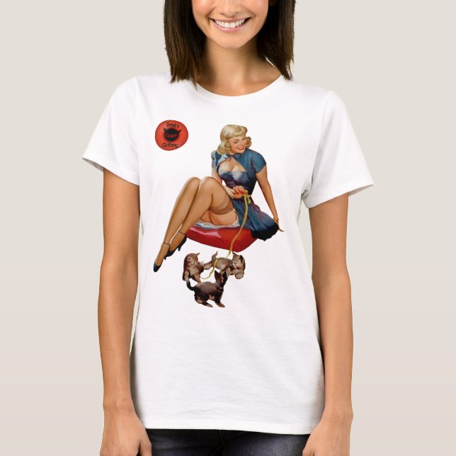 T-shirt Le tribunal du diable, une petite fille de chien r (Devant)
