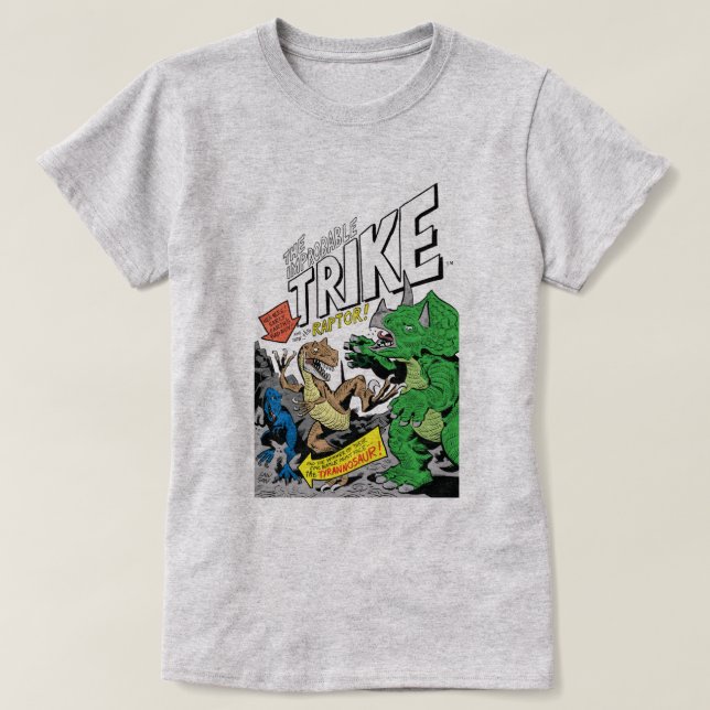 T-shirt Le tricycle improbable par la chemise femelle v2 (Design devant)