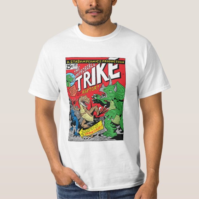 T-shirt Le tricycle improbable par la chemise masculine v1 (Devant)