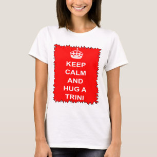 T-shirt Le Trinidad-et-Tobago gardent le calme et
