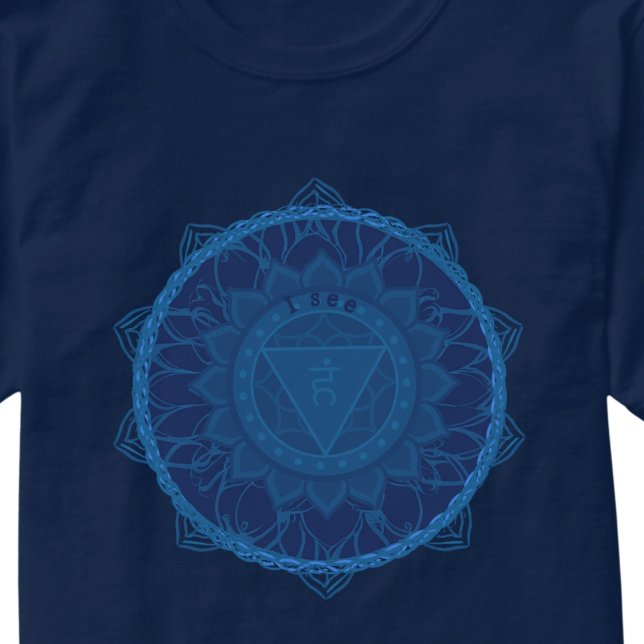 T-shirt Le troisième oeil Chakra Mandala Ajna (Créateur téléchargé)