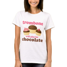 Le trombone drôle jouera pour le chocolat