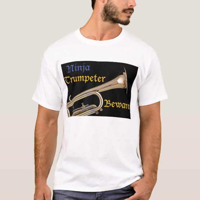 T-shirt Le trompettiste de Ninja prennent garde de la (Devant)