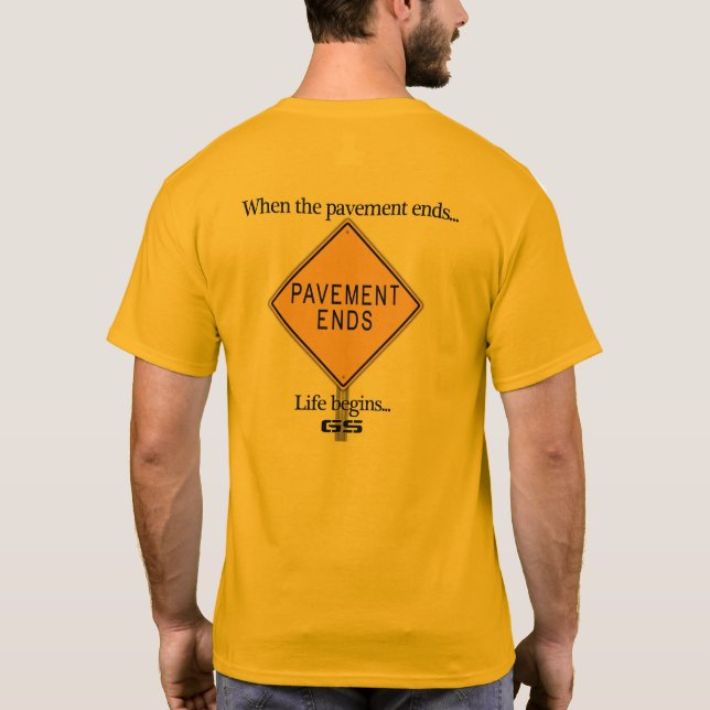 T-shirt Le trottoir finit II (Dos)