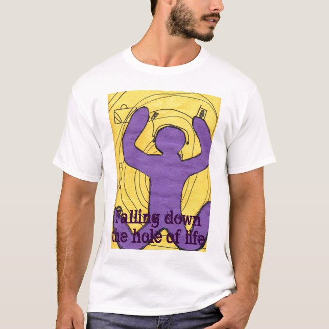 T-shirt "Le trou de la vie par source d'art de Tasa" (Devant)