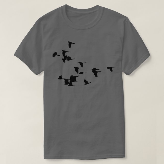 T-shirt Le troupeau de Cockatoos noirs (Design devant)