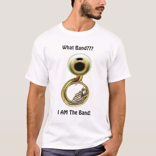 T-shirt Le tuba est la bande (Devant)