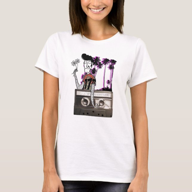 T-shirt Le type "poulpe arme" Johnson triste ! (Devant)