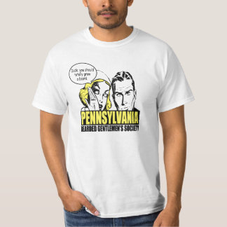 T-shirt Le type se laissent pousser une barbe