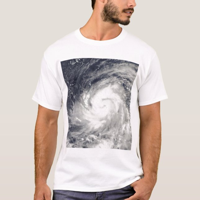 T-shirt Le typhon Lupit au-dessus de l'océan Pacifique occ (Devant)
