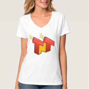 T-shirt Le V-Cou des femmes (LOGO)