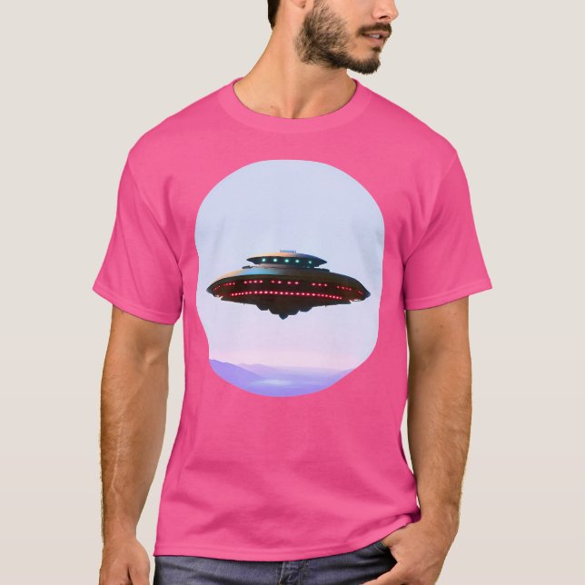 T-shirt Le vaisseau spatial futuriste (Devant)