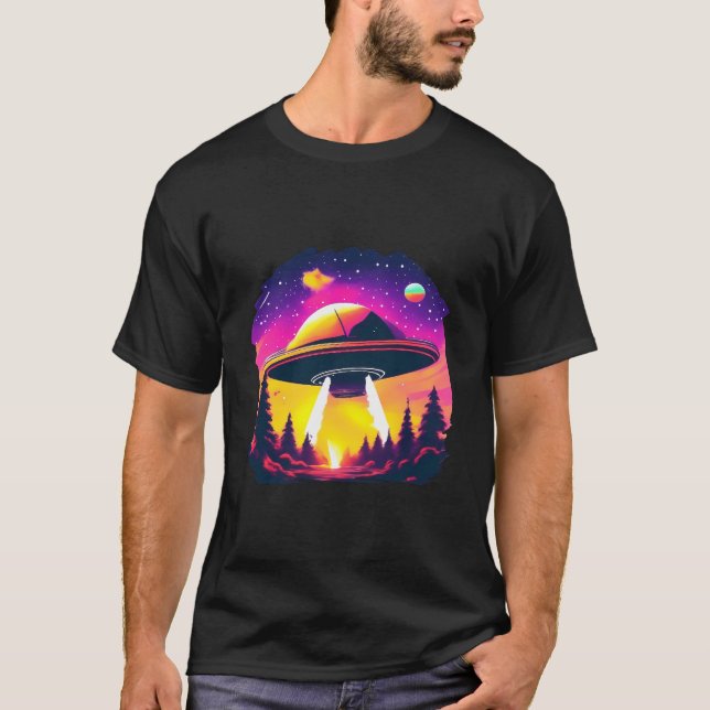 T-shirt Le vaisseau spatial Ufo (Devant)