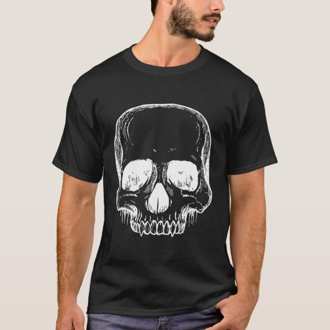 T-shirt Le Vampire Crâne Fangle Le Déplaisant (Devant)