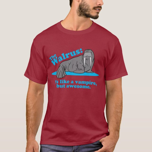 T-shirt Le vampire de morse (Devant)