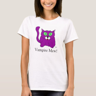 T-shirt Le vampire miaulent dessus