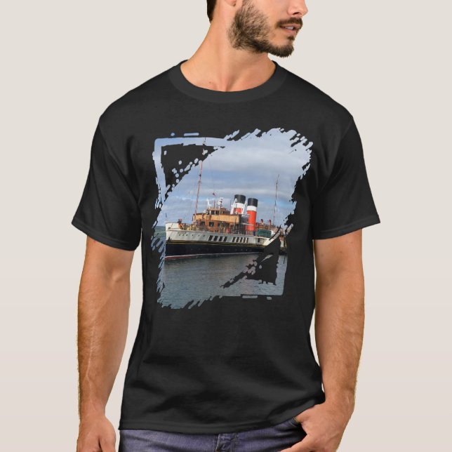 T-shirt Le Vapeur De Paddle Waverley. Navire historique su (Devant)