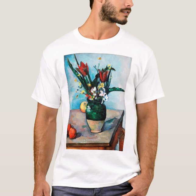 T-shirt Le Vase des Tulipes, Paul Cezanne (Devant)