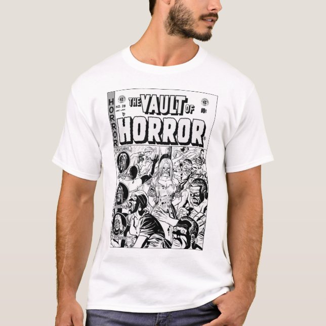 T-shirt "Le VAULT de l'horreur" des années 1950 (Devant)