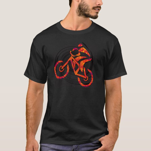 T-shirt Le vélo aiment Hans (Devant)