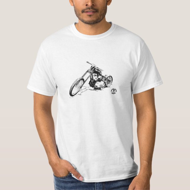 T-shirt Le vélo B&W nettoient, emboutissent (Devant)