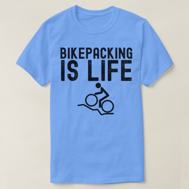 T-shirt Le vélo c'est l'ascenseur Vélo Camping Cadeau (Design devant)