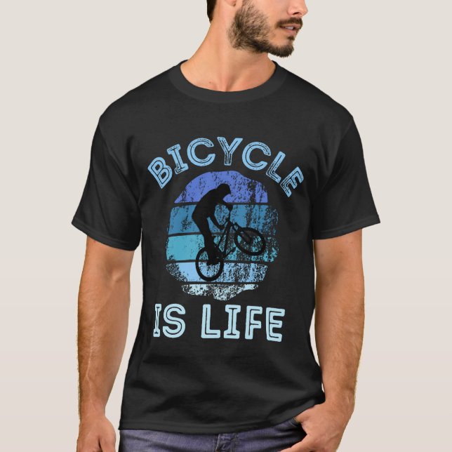 T-shirt Le vélo est la vie (Devant)