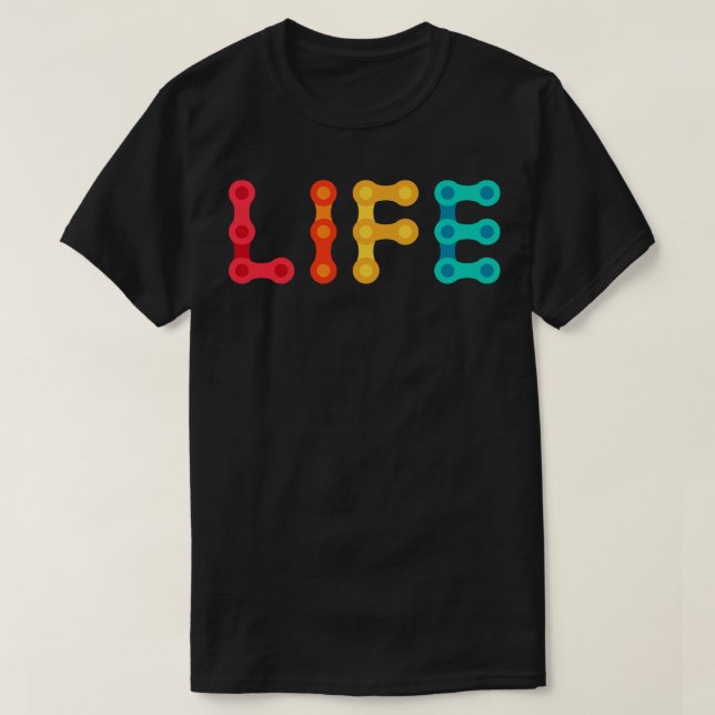 T-shirt Le vélo est la vie (Design devant)
