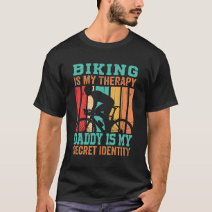 T-shirt Le Vélo Est Mon Thérapie Papa Est Mon Identité Sec
