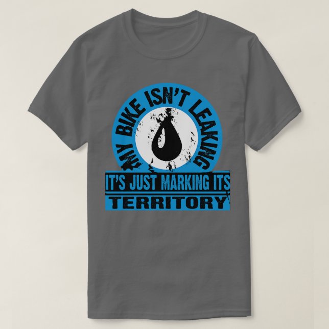 T-shirt Le vélo marque son territoire (Design devant)