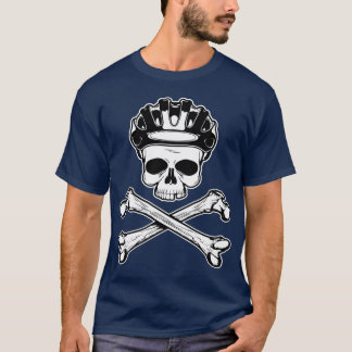 T-shirt Le vélo ou meurent - vélo et os croisés