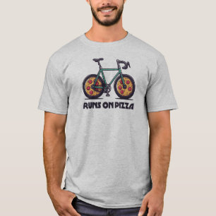 T-shirt Le Vélo Passe Sur La Pizza