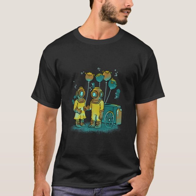 T-shirt Le vendeur de poissons-ballons (Devant)
