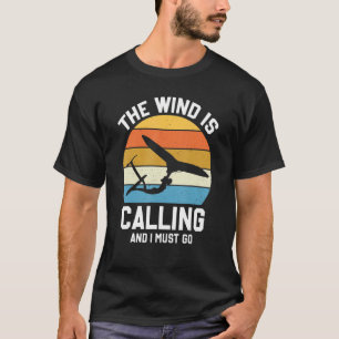 T-shirt Le Vent Appelle Et Je Dois Aller Surfer En Foule