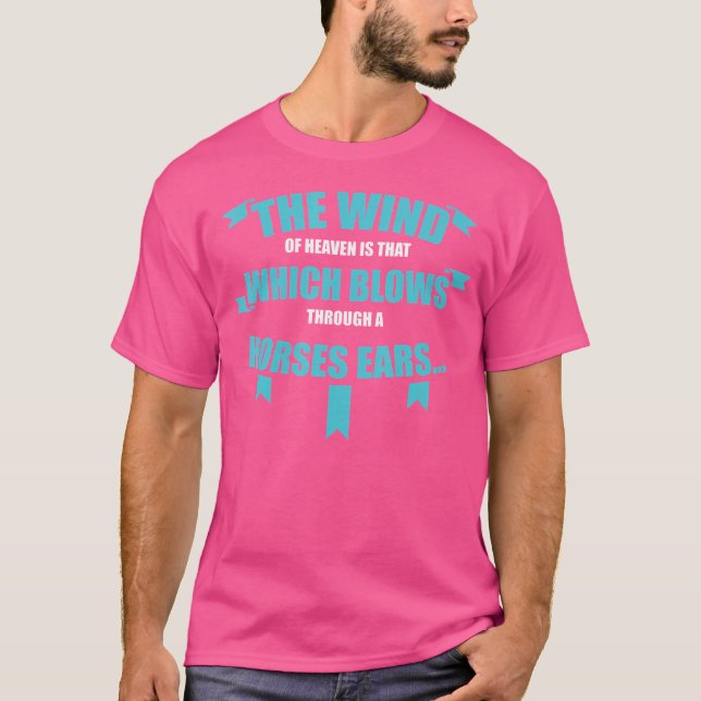 T-shirt Le Vent Du Ciel Chevaux Cheval Équitation (Devant)