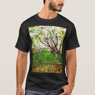 T-shirt Le verger à fleurs (1888) par Vincent Van Gogh