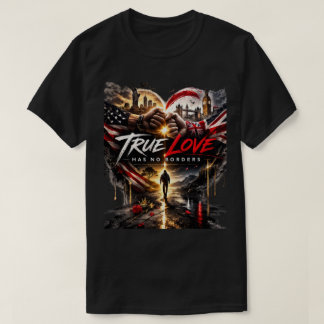 T-shirt Le véritable amour n'a pas de frontières - Graphiq
