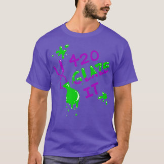 T-shirt Le vernis vert et pourpre