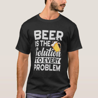 T-shirt Le Verre Est La Solution à Chaque Problème Craft G