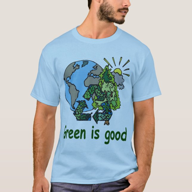 T-shirt Le vert est bonne chemise (Devant)