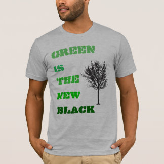 T-shirt Le vert est le nouveau noir dans le noir