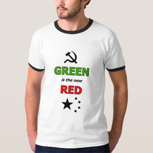 T-shirt Le vert est le nouveau rouge (Devant)