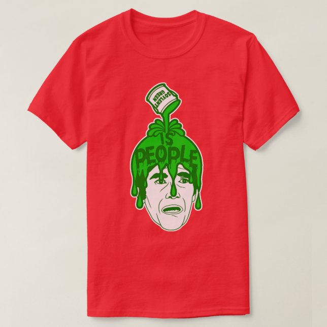 T-shirt Le vert soyeux, c'est les gens (Design devant)